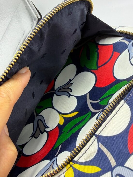 Kate Spade Floral Nylon Mini Backpack Navy/Red/White Multi-Color main image 5